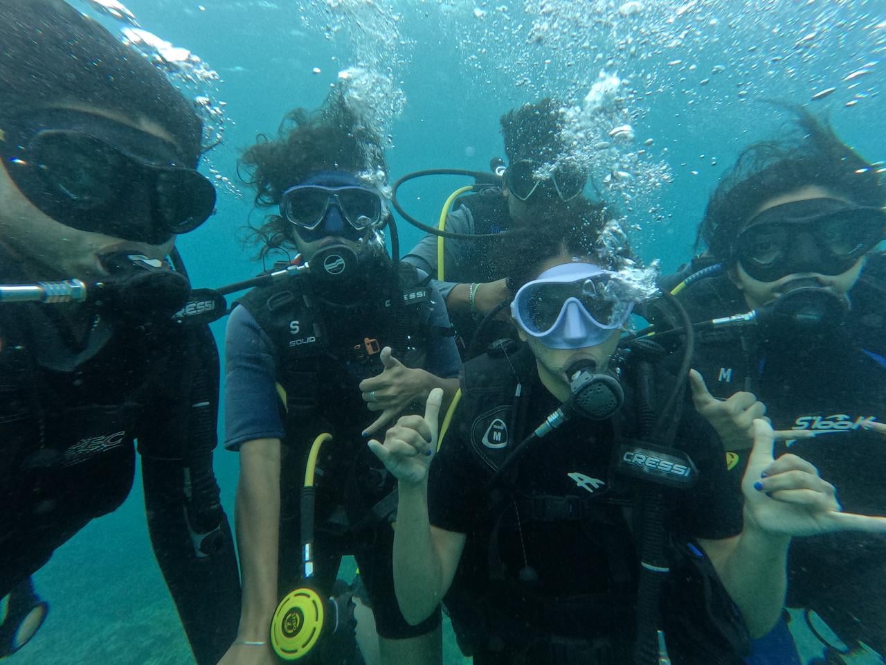 Fun diving over Trincomalee coral reef